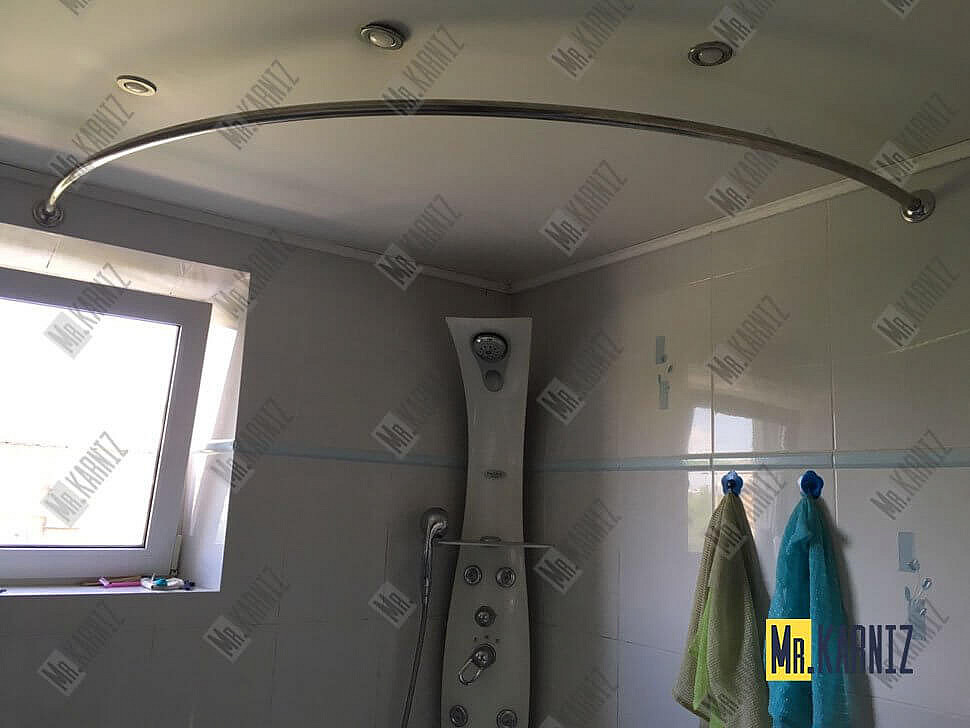 Карниз для ванны Akrilan Laguna del Medio 160х160 Усиленный 25 мм MrKARNIZ фото 2