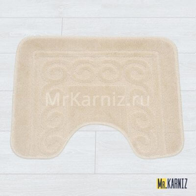 Коврик в туалет ТН бежевый