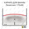 Карниз для ванны Aquatika Ренессанс Передний борт 170х80 Усиленный 20 мм MrKARNIZ фото 1