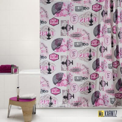 Штора для ванной Винтаж