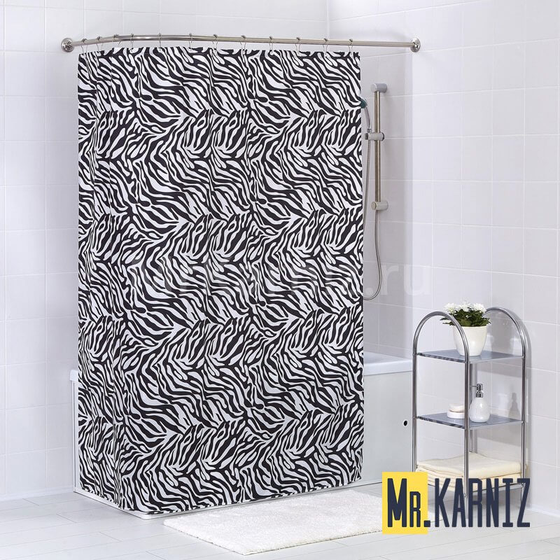 Штора для ванной Zebra line