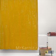 Штора для ванной 3D оранжевая