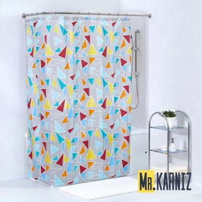 Штора для ванной Triangles