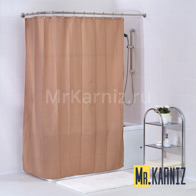 Шторa двойная Пузырьки бежевый