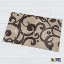 Коврик в ванную Узоры коричневый