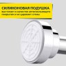 Карниз для ванной Телескопический 115-215 см из нержавеющей стали с кольцами 12 шт в комплекте фото 3