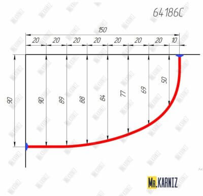 64186C Карниз по чертежу