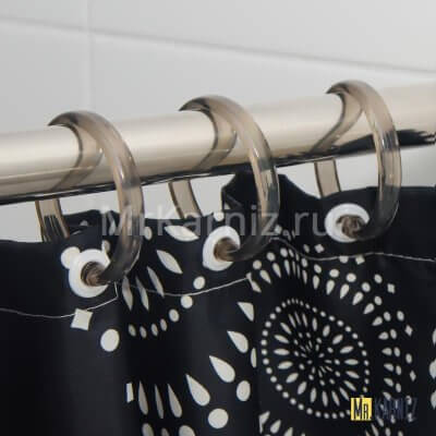 Кольца для штор Lokee black