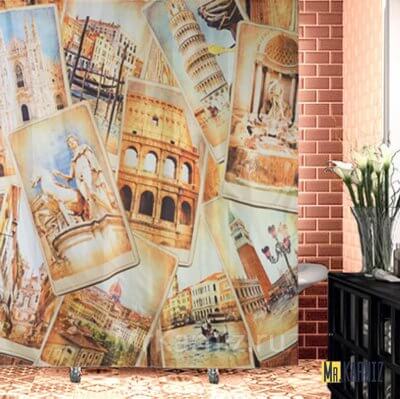 Штора для ванной ITALY Италия